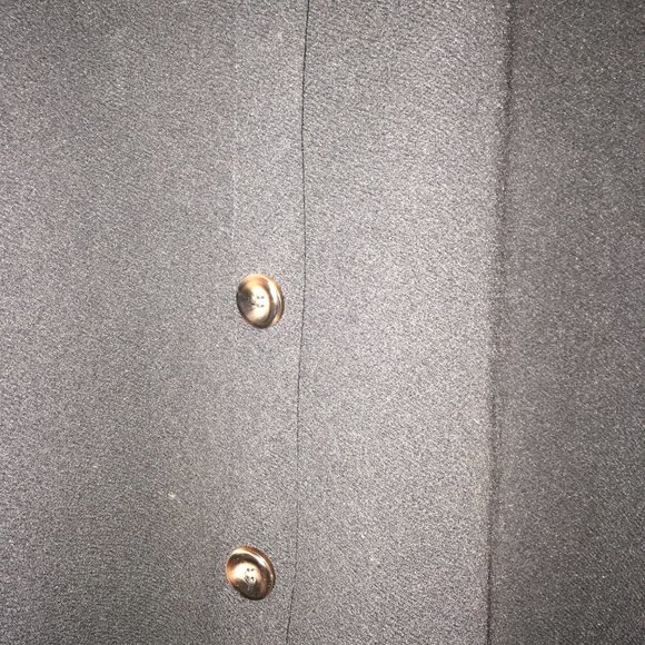 EMERY ROSE High Waist Slant Pockets Fake Button Skirt - Picture 4 of 6